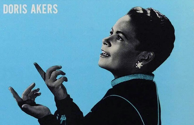 Portrait of Doris Akers on a light blue backdrop